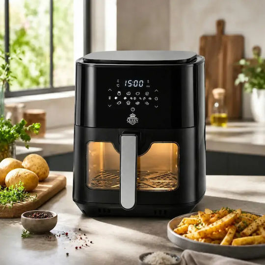 Queen Heißluftfritteuse 6,5lt Schwarz KK-01