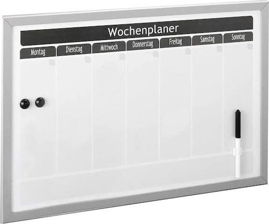 Zeller Magnetischer Trockenabwischbarer Tafeln Hängend 60x40cm