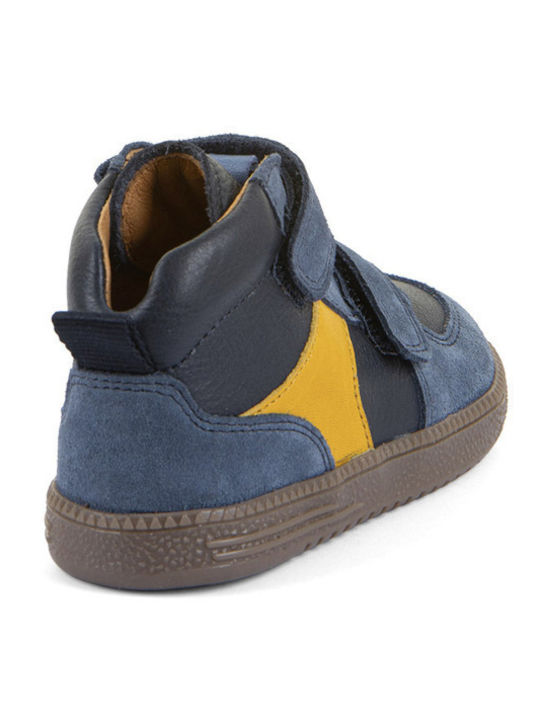 Kids Sneakers High Anatomic with Hoop & Loop Closure Blue