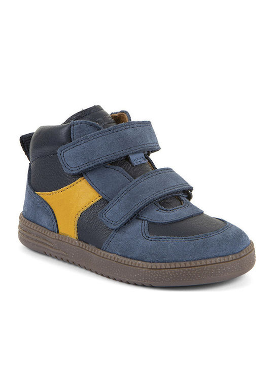 Kids Sneakers High Anatomic with Hoop & Loop Closure Blue