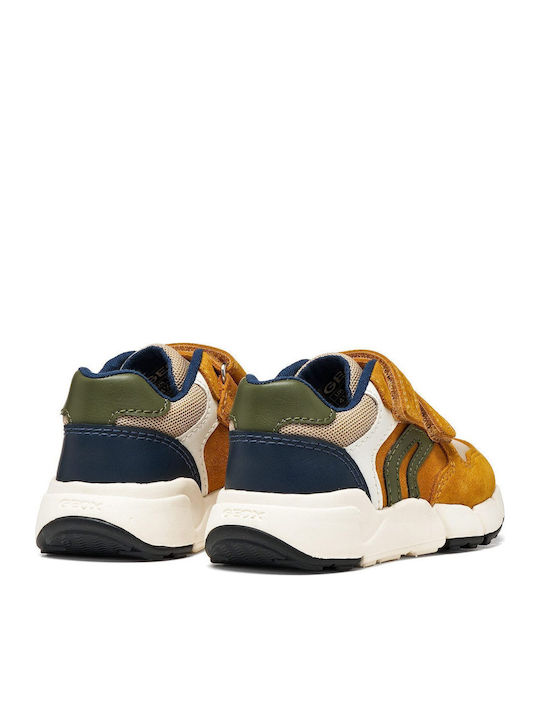 B Flexyper Kids Sneakers Anatomic with Hoop & Loop Closure Yellow