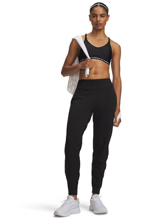 Damen Jogginghose mit Jogger Hohe Taille Schwarz