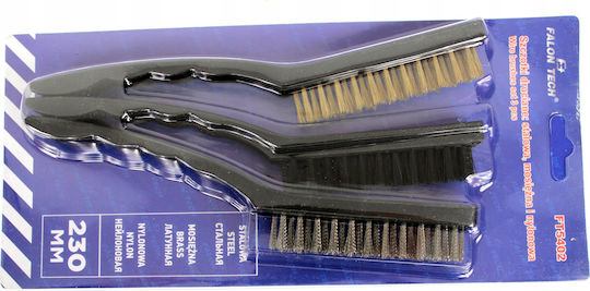 Set Technische Drahtbürsten Stahl Messing Nylon Bürste 3 Stück