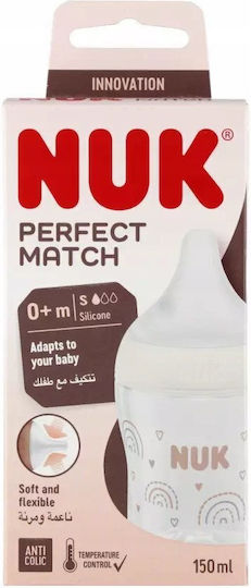 Nuk Set Plastic Baby Bottles Anti-colic with Silicone Teat for 0+ Months Blue 150ml