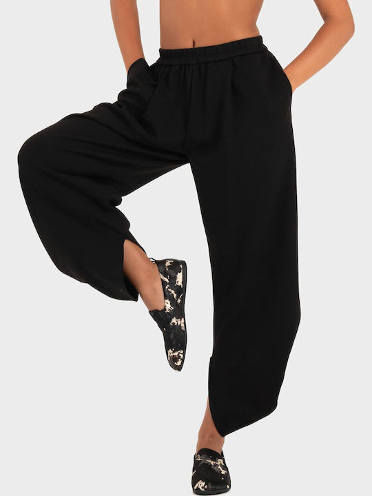 Damen Stoffhose Schwarz