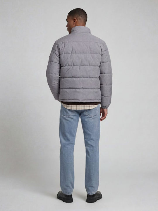 Μπουφάν Puffer Light Grey Melange