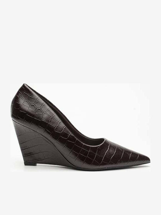 Pantofi cu toc Maro