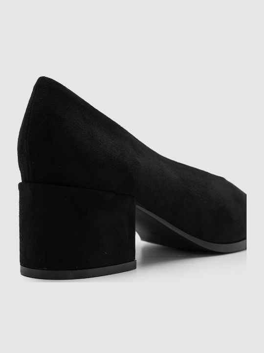 Suede Γόβες Μαύρες