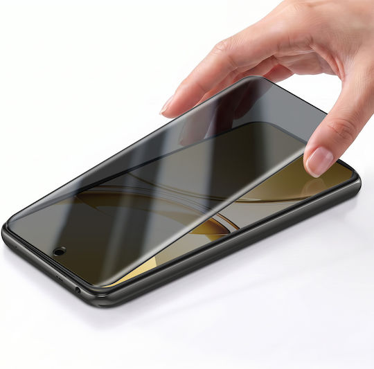 Avizar Tempered Glass Vivo V50 V50e 5G Privacy Folie Protectie Telefon Transparent Negru