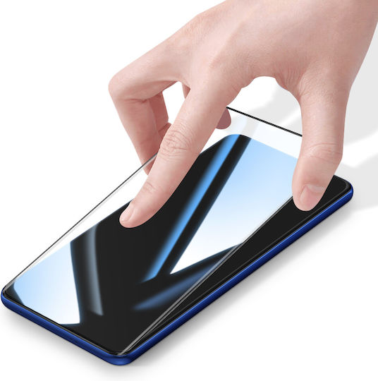 Avizar Curved Tempered Glass Vivo V50 Anti-scratch Screen Protector Black Transparent