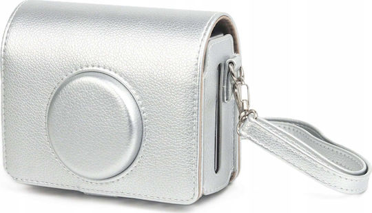 Loveinstant Калъф Чантичка Калъф Калъф Чанта Fujifilm Fuji Instax Mini Evo Сребриста