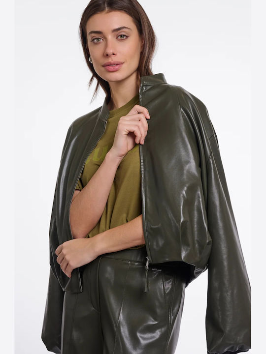 Women's Bomber Jacket Hunter Green