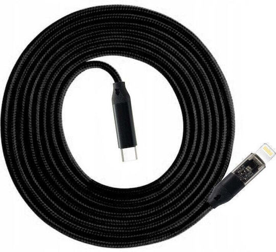 USB-C Мъжки към Lightning Кабел 100W Черен
