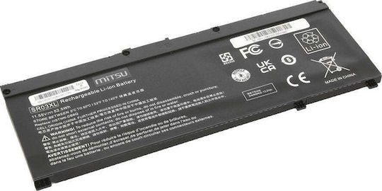 Mitsu Съвместима Батерия за HP Omen / Павилион HP Gaming 15, HP Gaming 17, HP Omen 15-DC с 4545mAh