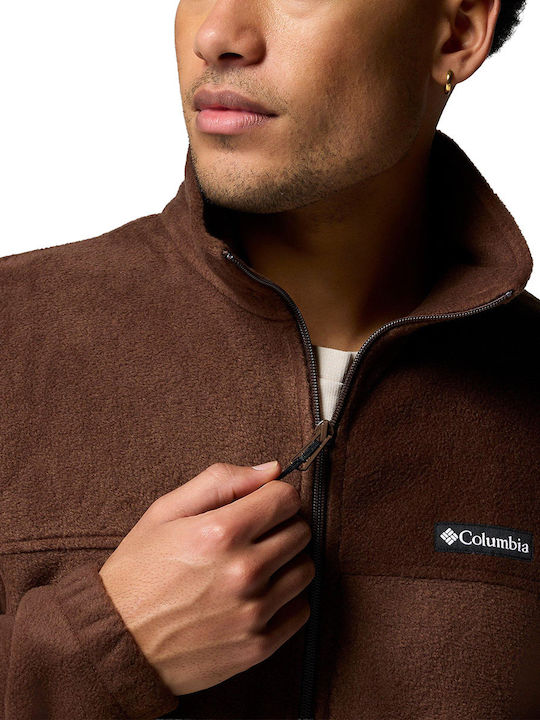 Steens Mountain Full Men's Fleece Jacket Brown