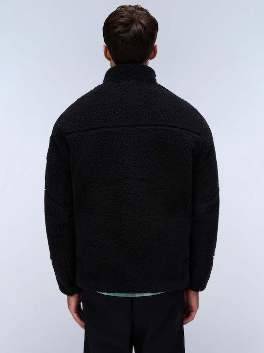 Yupik Men's Sherpa Cardigan Black Beauty