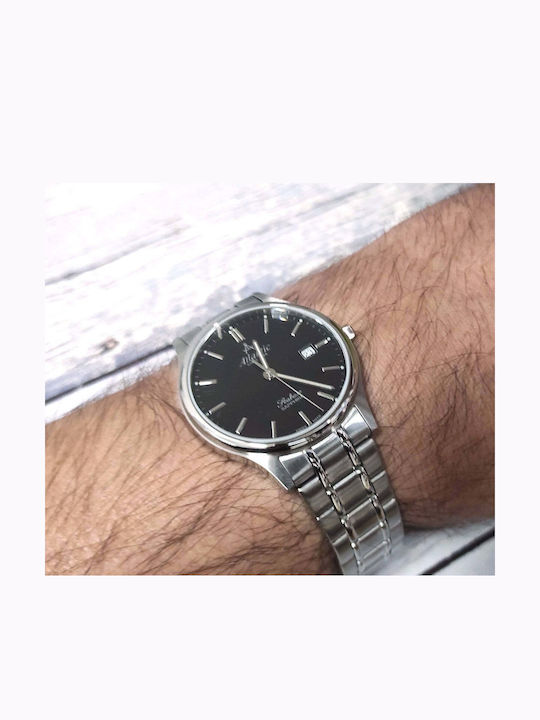Men's Watch 40mm Battery with Silver Stainless Steel Bracelet