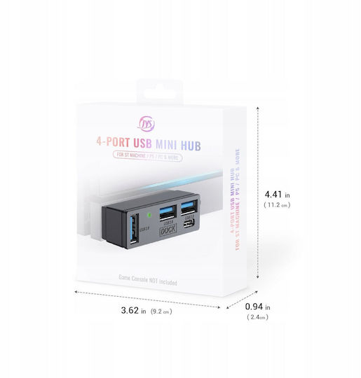 Jys Хъб Адаптер Usb 3.0 4-в-1 3x Usb-a 1x Usb-c 5 Gb S Ps5 Компютър Steam Machine Jys-sdm007-v2