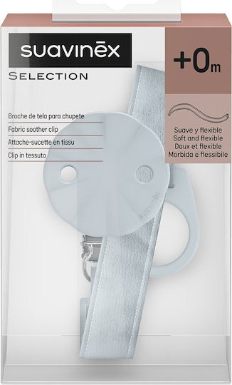 Suavinex Pacifier Clip Silicone Blue