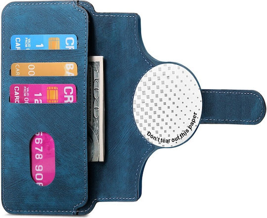 Caseneo Mw-03s Magnetic Detachable Wallet Case Smartphones 6.7 Inches Blue Universal Book Cover