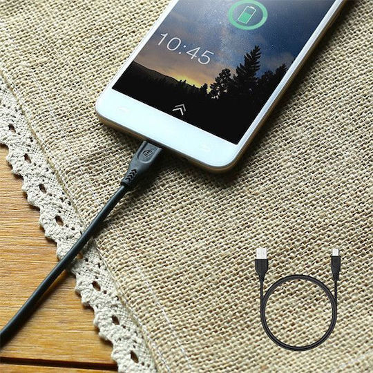 Somostel Regulär USB 2.0 auf Micro-USB-Kabel Schwarz 3m (25709) 1Stück