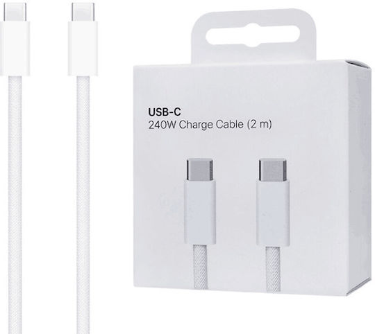Leewello USB 2.0 Cable USB-C male - USB-C 240W White 2m