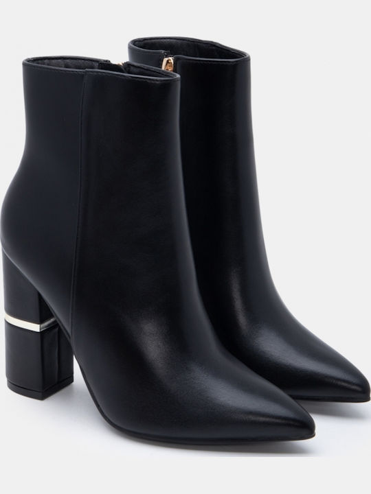Women's Ankle Boots with High Heel Black