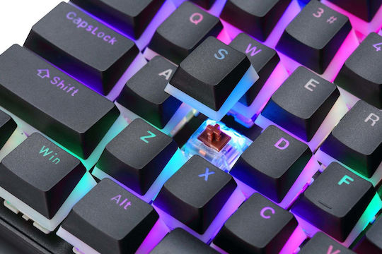 Preyon Blitz Claw Gaming Μηχανικό Πληκτρολόγιο Tenkeyless με Gateron Brown διακόπτες και RGB φωτισμό (Αγγλικό US)