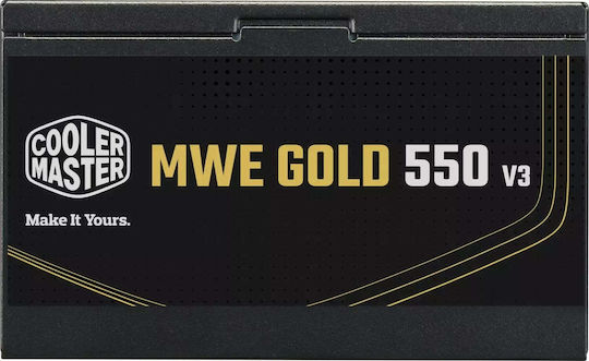 CoolerMaster G Gold 550 V3 rev. 3.0 550W Grey Power Supply Full Wired 80 Plus Gold