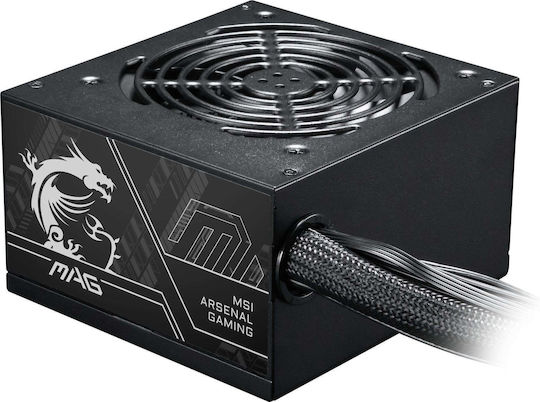 MSI MAG A650BN PCIE5 II 650W Черно Захранващо Блокче за Компютър Пълен Кабел 80 Plus Bronze