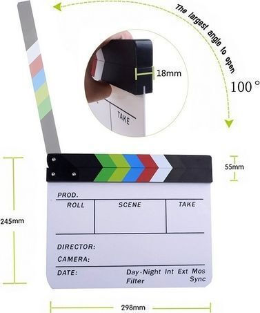 Klammer Film Commlite 30x25cm Weiß Marker Marker Sb3939