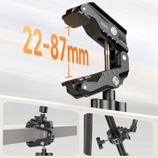 Ulanzi Articulated Arm Clamp Base Clip Vise Magic Arm 1/4 Thread Ulanzi HD02