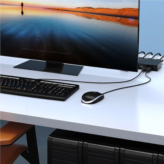 Unitek U-8710ABK KVM & Data Switch με VGA