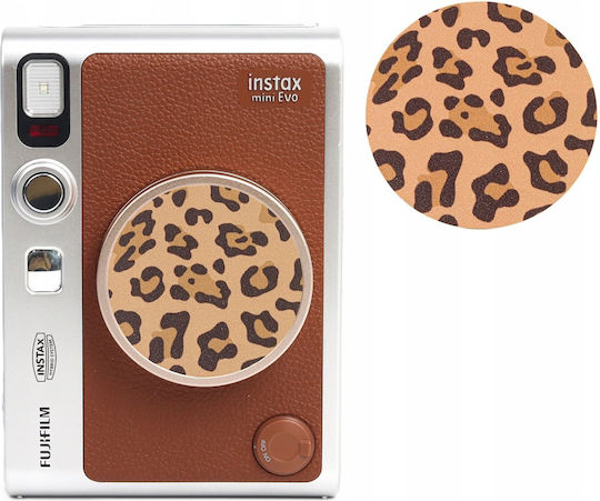 Loveinstant Decorative Lens Cap Sticker Fujifilm Instax Mini Evo 3m Brown Leopard Design