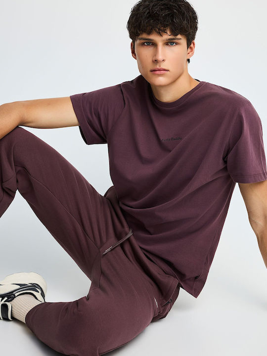 Herren-Sweatpants mit Gummizug Lila