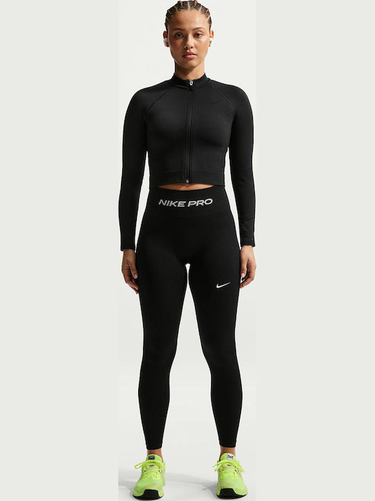 Dri-FIT Pro Training Γυναικείο Cropped Κολάν Μαύρο