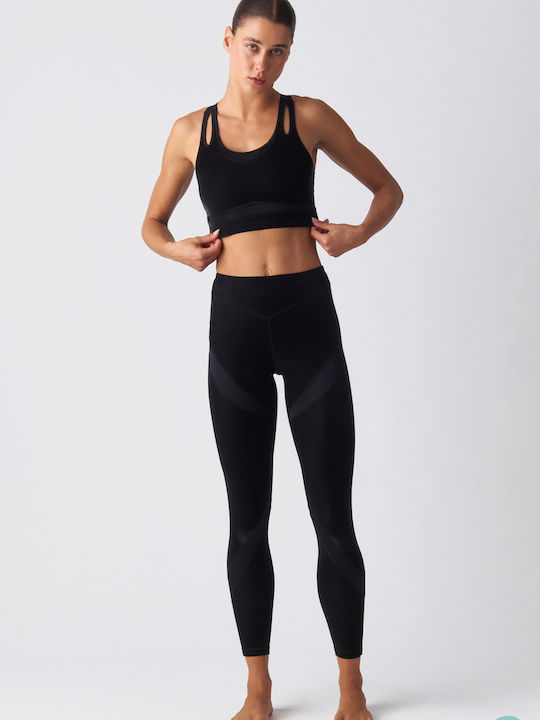 Damen Leggings Hohe Taille Schwarzes