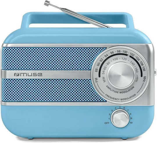 Muse M-056 Retro Tabletop Radio Electric Blue