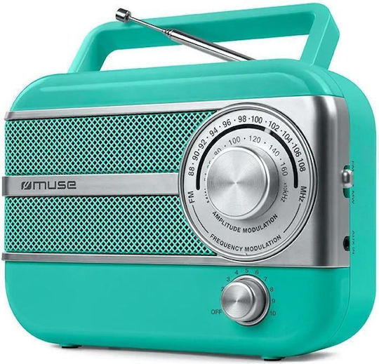 Muse M-056 Retro Cu alimentare la rețea Verde