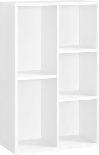 Bibliotecă Albă 50x24x80cm