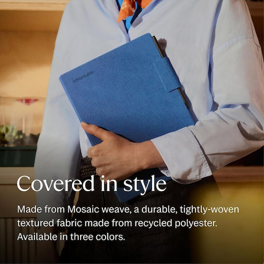 reMarkable Paper Pro Mosaic Weave Book Folio Für Ihr 11.8" Papier Tablet Kobaltblau