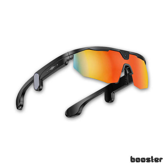 Booster Ochelari De Ciclism Cu Ramă Neagră Și Lentile Întunecate