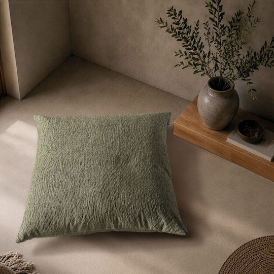Teoran Μαξιλάρα Δαπέδου Norman Sage Green 65x65εκ.