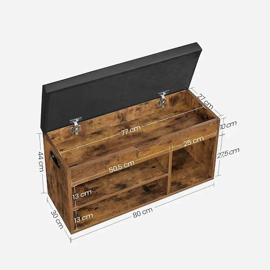 Wooden Shoe Organizer 80x30.3x44cm