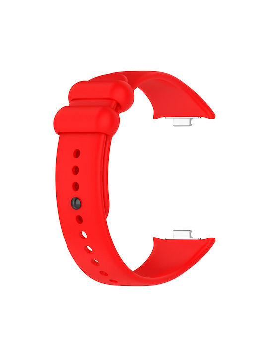 Xiaomi Band 10 Pro/9 Pro Redmi Watch 6 5 4 Xdfind Cataramă Monocromă Neagră Curea de Ceas din Silicon Roșu
