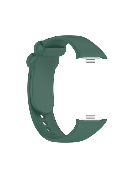 Xiaomi Band 10 Pro/9 Pro Redmi Watch 6 5 4 Xdfind Solid Black Buckle Watch Strap Silicone Dark Green