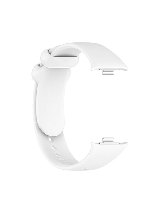 Xiaomi Band 10 Pro/9 Pro Redmi Watch 6 5 4 Xdfind Solid Black Silicone Buckle White