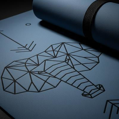 Στρώμα Γιόγκα Pu Pro Yoga Mat Gaja Sky Blue 183x68cm