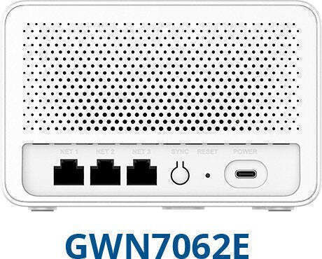 Grandstream GWN7062E Wireless Router Wi‑Fi 6 with 3 Gigabit Ethernet Ports
