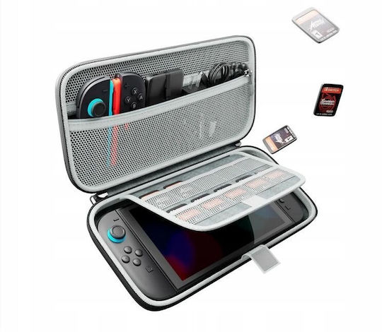 Carcasă rigidă tip valiză pentru Nintendo Switch 2 G11 Alb Alb-deschis Negru Curea